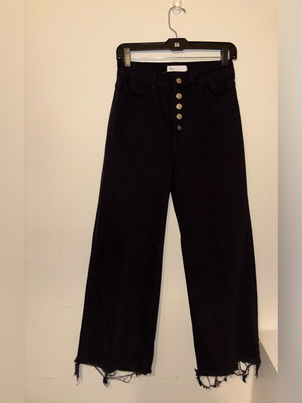 TNR Jeans Wide Leg stretchy black jeans size 27